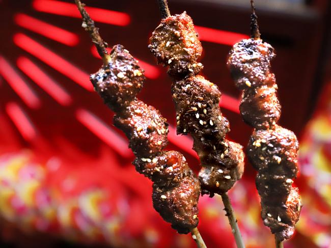 Wagyu skewers from Firepop.