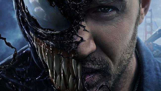 Tom Hardy in the poster for superhero film VenomPicture: Sony Pictures