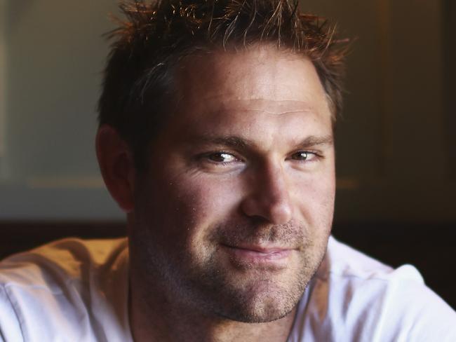 CARDIFF, WALES - JULY 05: Australian Cricketer Ryan Harris enjoys a beer after yesterday announcing his retirement from cricket due to a knee injury at the Tynant Inn on July 5, 2015 in Cardiff, Wales. (Photo by Ryan Pierse/Getty Images)