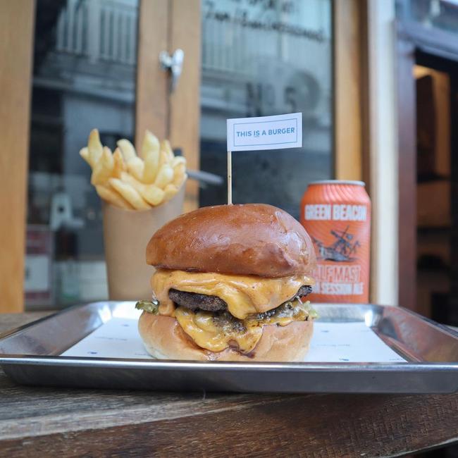 Ben's double cheesy combo with a beer is a crowd favourite. Picture Ben's Burgers