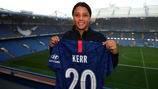 Sam Kerr will wear No.20 at Stamford Bridge.