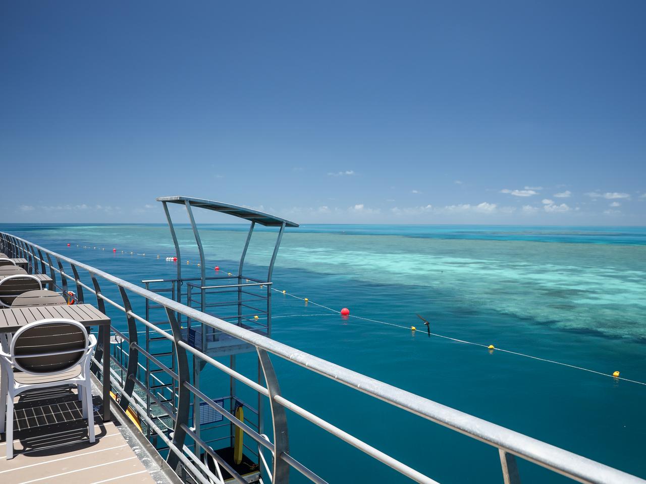Reef Pontoon, Hardy Reef, Great Barrier Reef. Picture: Journey Beyond