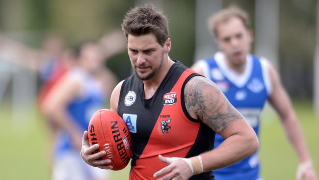 Former professional football player Adam Cockshell is facing fraud charges allegedly against his former employer. Pic Keryn Stevens.