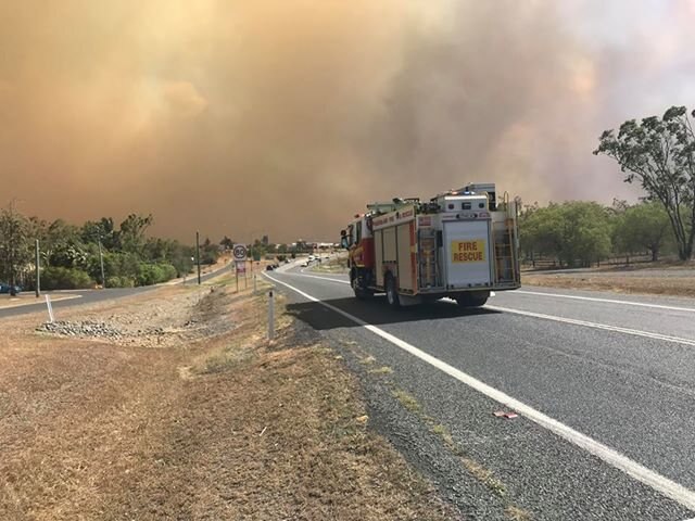 Gracemere has been blanketed in smoke from a number of fires near Stanwell and Kabra. Picture: vanessa jarrett