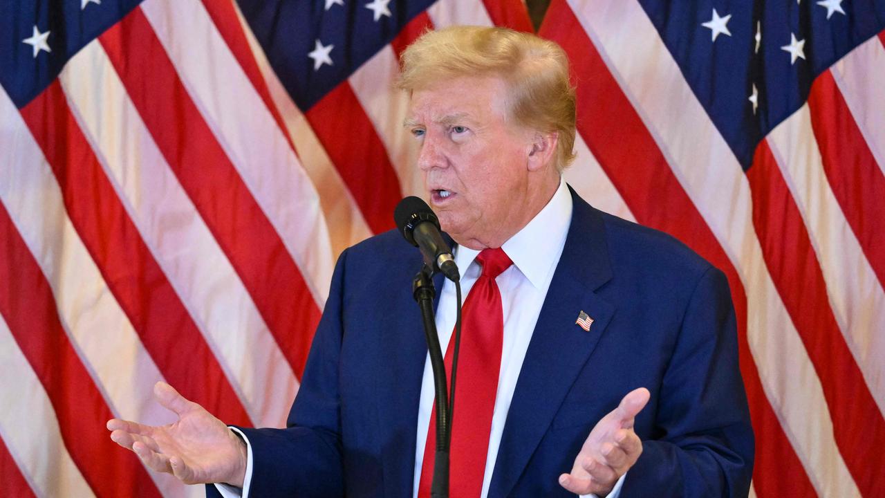 Trump speaks speaking at Trump Tower after being found guilty. Picture: Angela Weiss / AFP