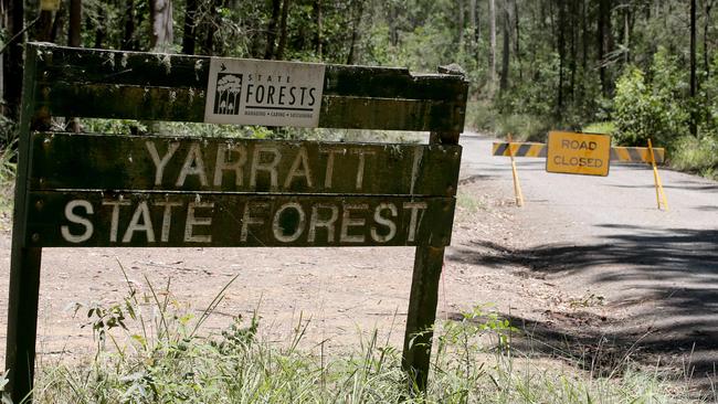 Mr Beauchamp’s smouldering remains were found in bushland near Taree. Picture: Nathan Edwards