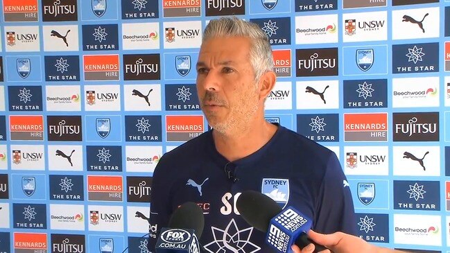 Sydney FC coach reacts to Aloisi's resignation