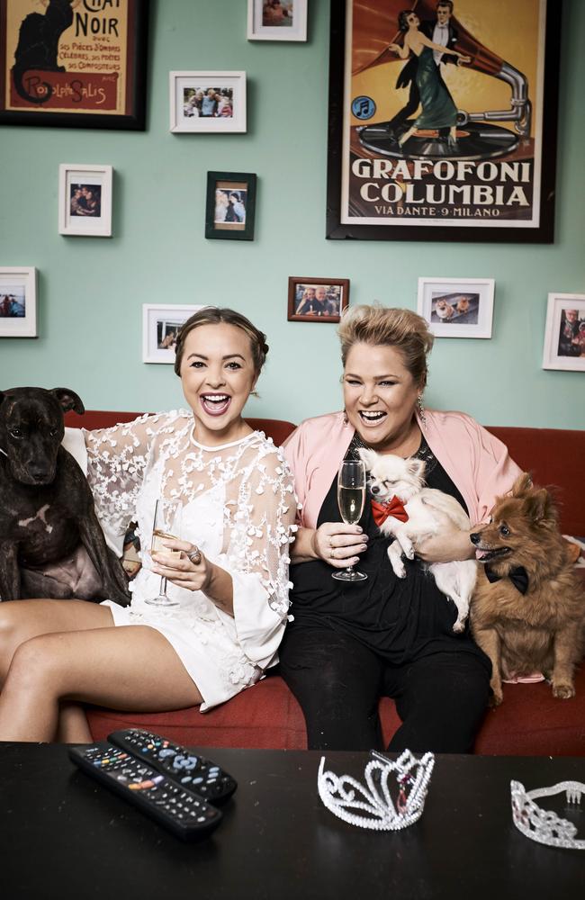 Gogglebox critics Angie and Yvie have given their predictions on who will win at the Logies on Sunday. Picture: Supplied