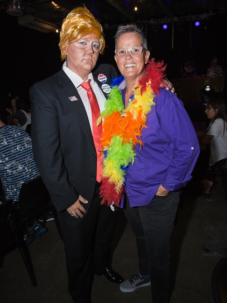 Anri Bender and Jenn Jefferies at Drag Queen Bingo in Miami Marketta. Picture: Andrew Meadowcroft