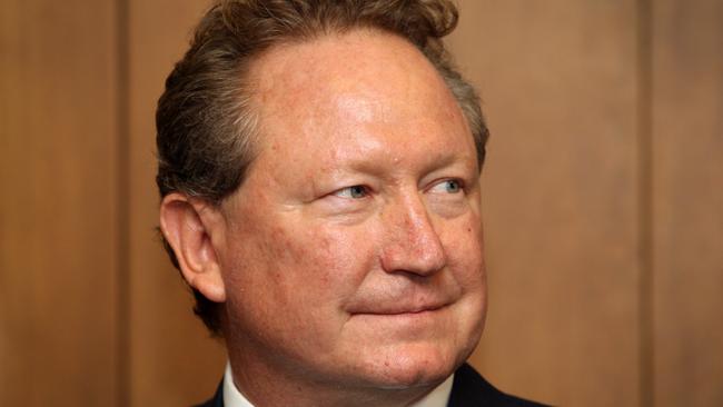 Twiggy Forrest in The Tasmanian Premier's office in Hobart