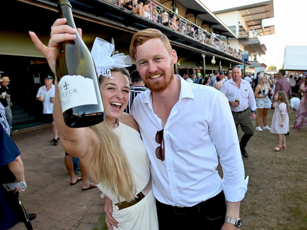 Adeline Blake and Nick Muller at the 2021 Great Northern Darwin Cup. Picture: Julianne Osborne