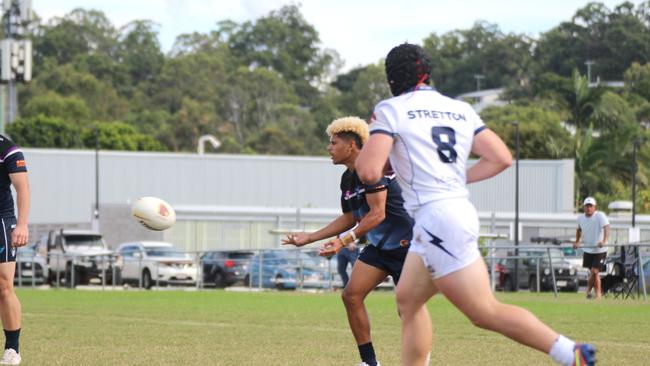 Ellyjah Birve. Langer Trophy Qualifiers between Redcliffe SHS and Stretton SC. Wednesday April 24, 2024.