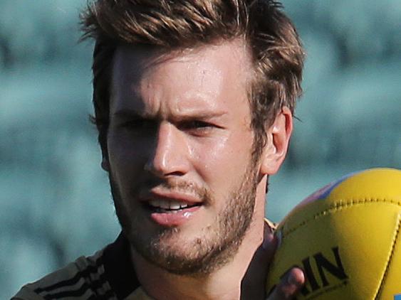 NAB CUP: Hawthorn Training, Aurora Stadium, Launceston: Grant Birchall at training Picture: Luke Bowden