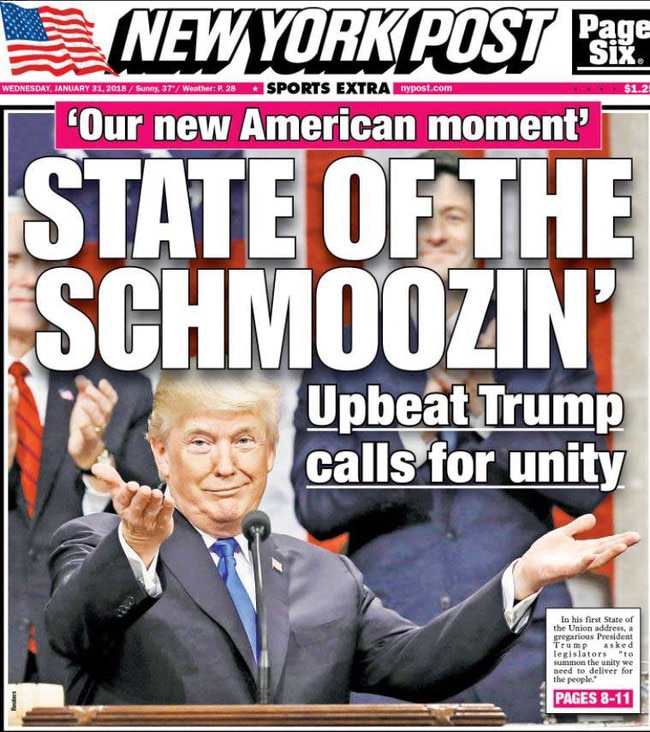 Page 1 of The New York Post