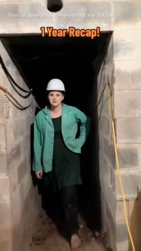 ‘Tunnel girl’ becomes viral sensation after 7m-deep dig under her home