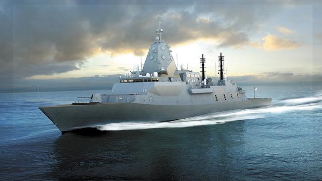 A concept image of BAE's Type 26 global combat ship — for the Future Frigate program.