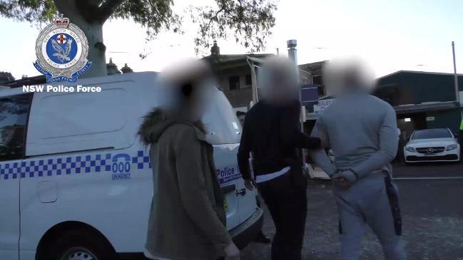 RAW: Men arrested in Sydney for NSW bikie boss Hawi's murder