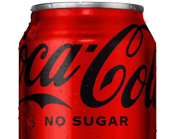 Coca-Cola has changed the recipe and the can design of its Coca-Cola No Sugar beverage. Picture: Supplied