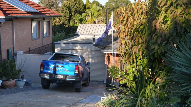 She was killed when she became pinned between a vehicle and a house, police said. Picture: Dean Martin