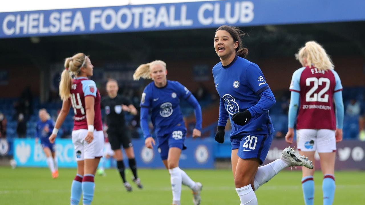 Matildas Captain Sam Kerr Nets Three Goals For Chelsea Against West Ham ...