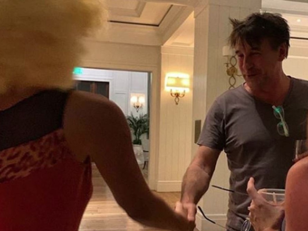 Stephen Baldwin greets locals before the big day. Picture: Instagram