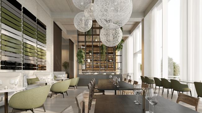 An artist impression of one of the spaces in the $200m Adelaide GPO Marriott Hotel development. Picture supplied by Greaton