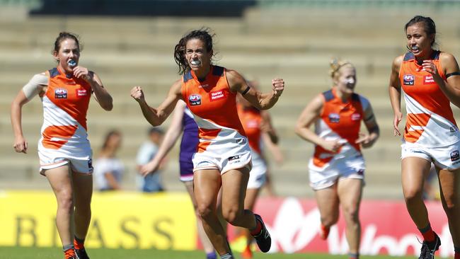 Amanda Farrugia says the Giants’ momentum is building. Photo: James Worsfold/Getty Images