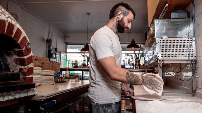 The restaurant follows strict procedures from taking the order to handing it to customers to ensure the pizza is gluten free. Picture: Mark Dadswell