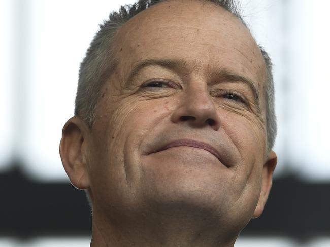 Australian Opposition Leader Bill Shorten speaks to the media during a press conference at the Cancer Centre at Canberra Hospital in Canberra, Friday, April 5, 2019.(AAP Image/Lukas Coch) NO ARCHIVING