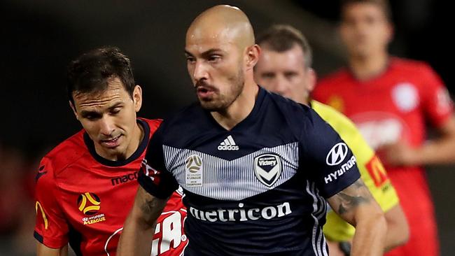 James Troisi against the Reds earlier this year. Picture: AAP Image/David James Elsby