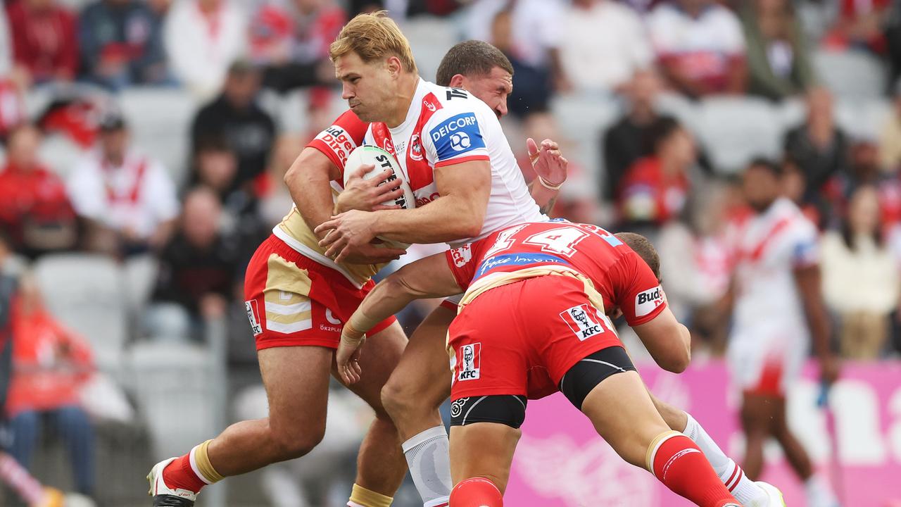 Jack de Belin is free to play next week after escaping punishment for a cannonball tackle. Picture: Getty