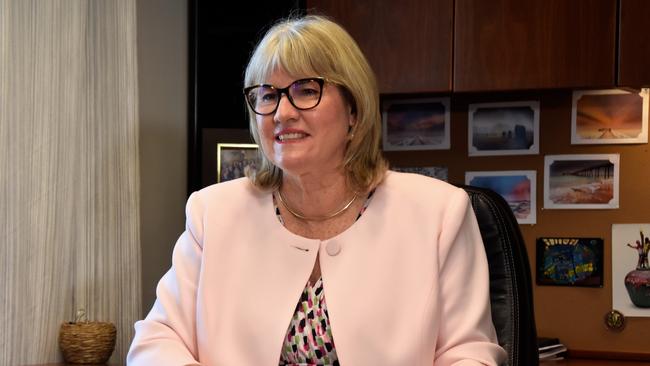 NT Infrastructure Minister Eva Lawler says the infrastructure would increase supply chain capacity across the Territory. Picture: Annabel Bowles