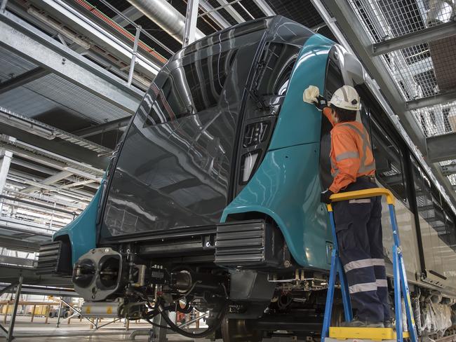 Sydney Metro train being prepared to hit the tracks. Picture: Supplied