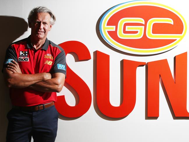 New Suns chairman Bob East at the Gold Coast Suns HQ at Carrara. Picture Glenn Hampson