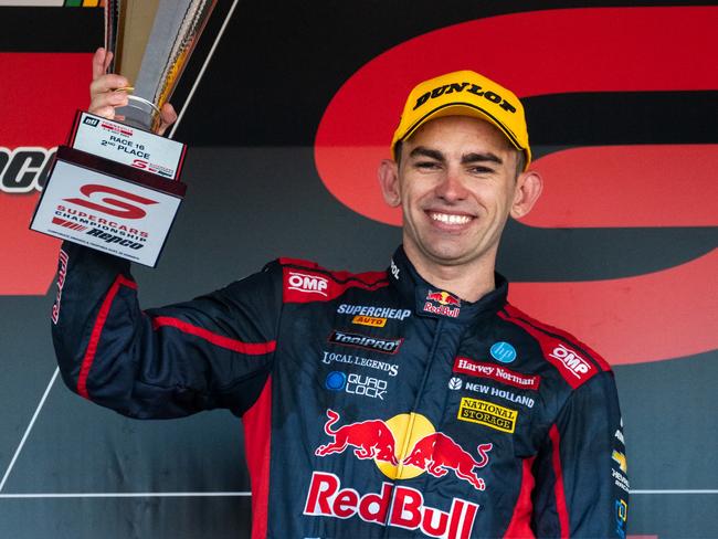 Triple Eight young gun Broc Feeney sits third in the Supercars championship. Picture: Daniel Kalisz/Getty Images