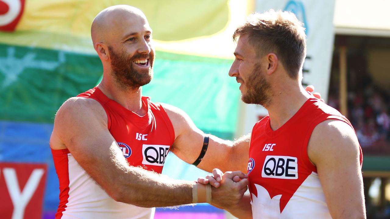 Dawson said former Sydney co-captains Jarrad McVeigh and Kieren Jack were among his inspirations as leaders. Picture: AAP / Brendon Thorne