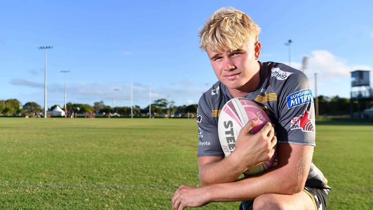 Sunshine Coast Falcons and Mal Meninga Cup player Jack Underhill has been revealed as one to watch this season. Picture: Patrick Woods.