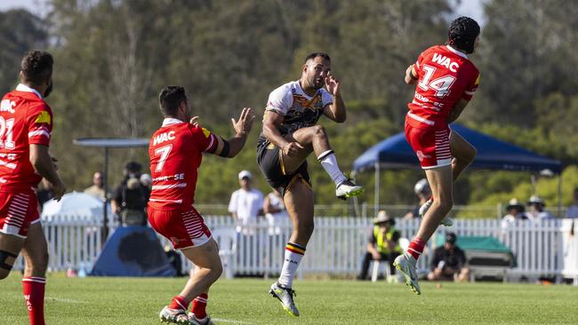 Men's Koori Knockout grand final, Walgett Aboriginal Connection vs Wiradjuri Aboriginal Rivers. Picture: Andrea Francolini