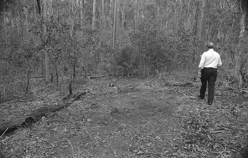 Police search in the Murphys Creek area following the murder of two Sydney nurses Lorraine Wilson and Wendy Evans in 1974.