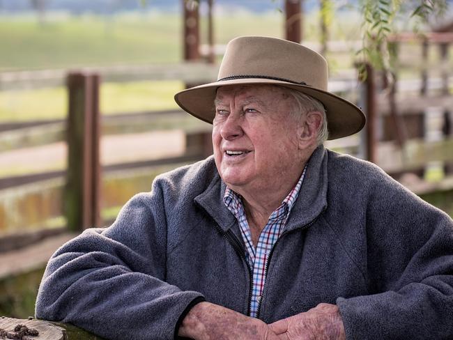 Former federal National Party heavyweight Peter Nixon on his farm in Orbost, now run by son Chris.For Weekly Times pre-election feature - do not use prior to July 2, 2016