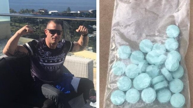 Stuart McKinnon was sentenced for supplying drugs. Picture on left taken from Facebook.