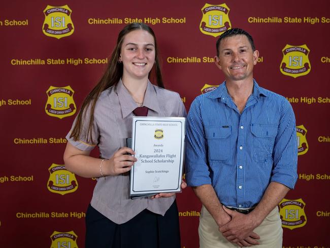 Sophie was one of two students to receive a flight school scholarship.