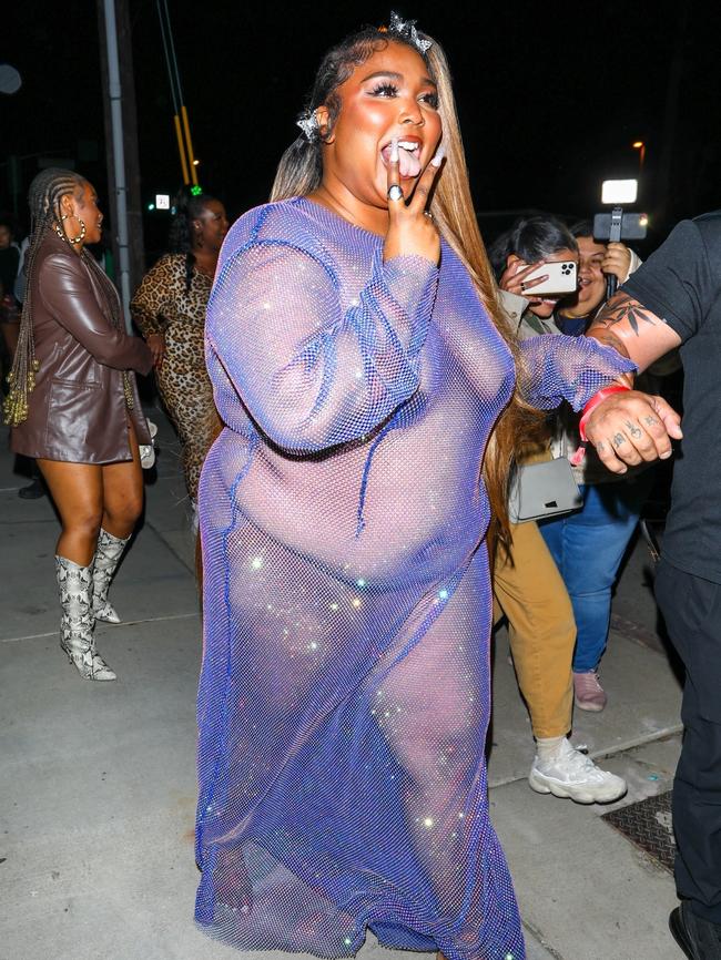 Lizzo’s giving it big ‘first night out of lockdown’ energy. Picture: The Daily Stardust / BACKGRID