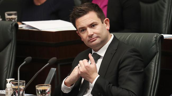 Dean Winter Labor member for Franklin. Question time in the Tasmanian parliament. Picture: Nikki Davis-Jones