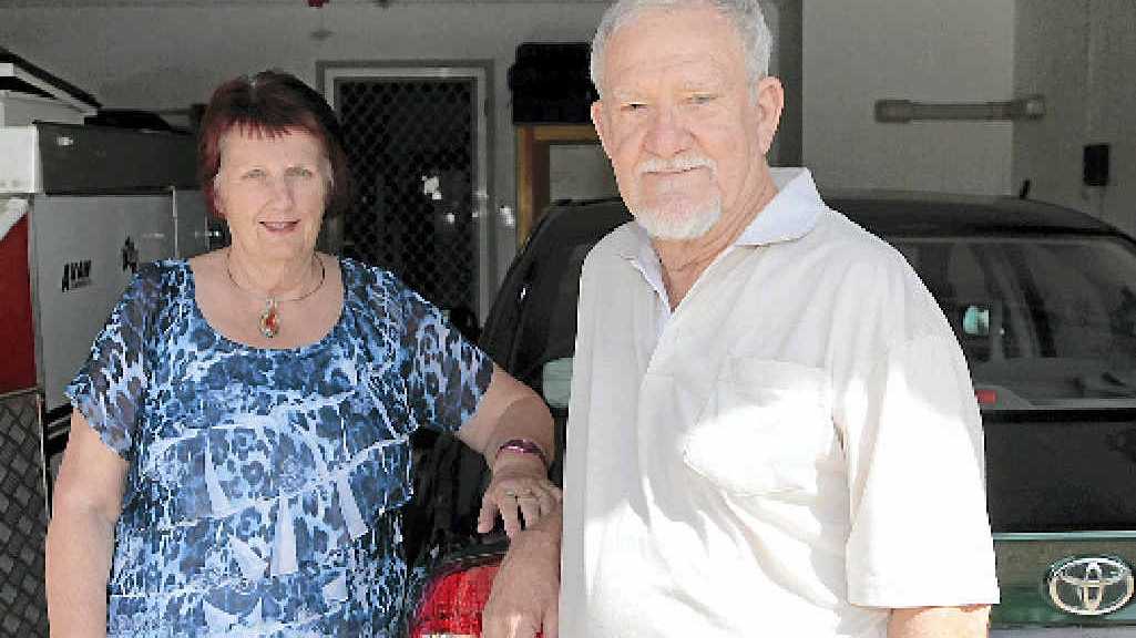 FINE LINE: Pensioners Colin Bray and his wife Anne said even a difference of a few cents in price makes a huge difference to their quality of life. Picture: Kirsten Cunningham