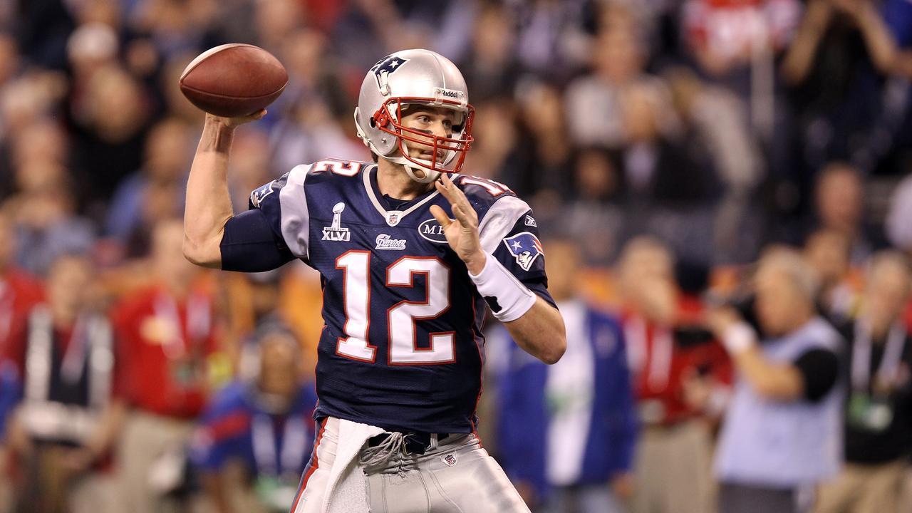 Tom Brady in action during his 2012 Super Bowl loss to New York. (Photo by Ezra Shaw/Getty Images)