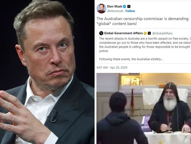 Elon Musk has lashed out online over the notices. Picture: X