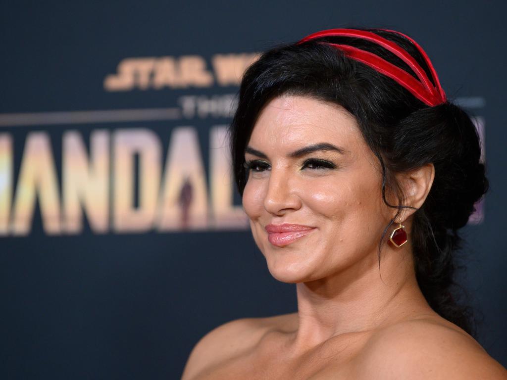 Actress Gina Carano was dropped by Lucasfilm in 2021. Picture: Nick Agro/AFP