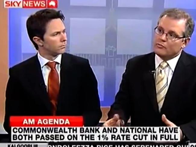 Scott Morrison spruiking shared equity mortages in 2008 alongside Labor’s Jason Clare. Picture: Supplied