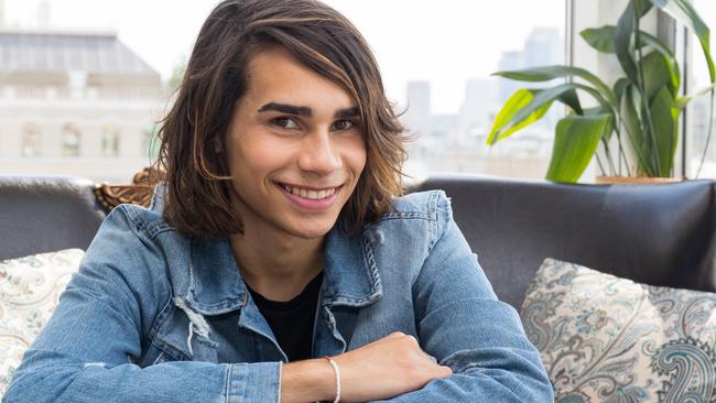 Eurovision pics of Isaiah Firebrace. Pic SBS